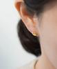 Alleun Silver 925 Bold Heart Silver Daily Earrings