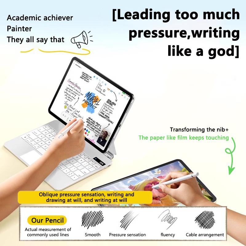 YurKem Dijital Ekranlı Kalem iPad Tablet Aksesuarları 2022 2021 2020 2019 2018 Pro Air Mini Manyetik Dokunmatik Kalem