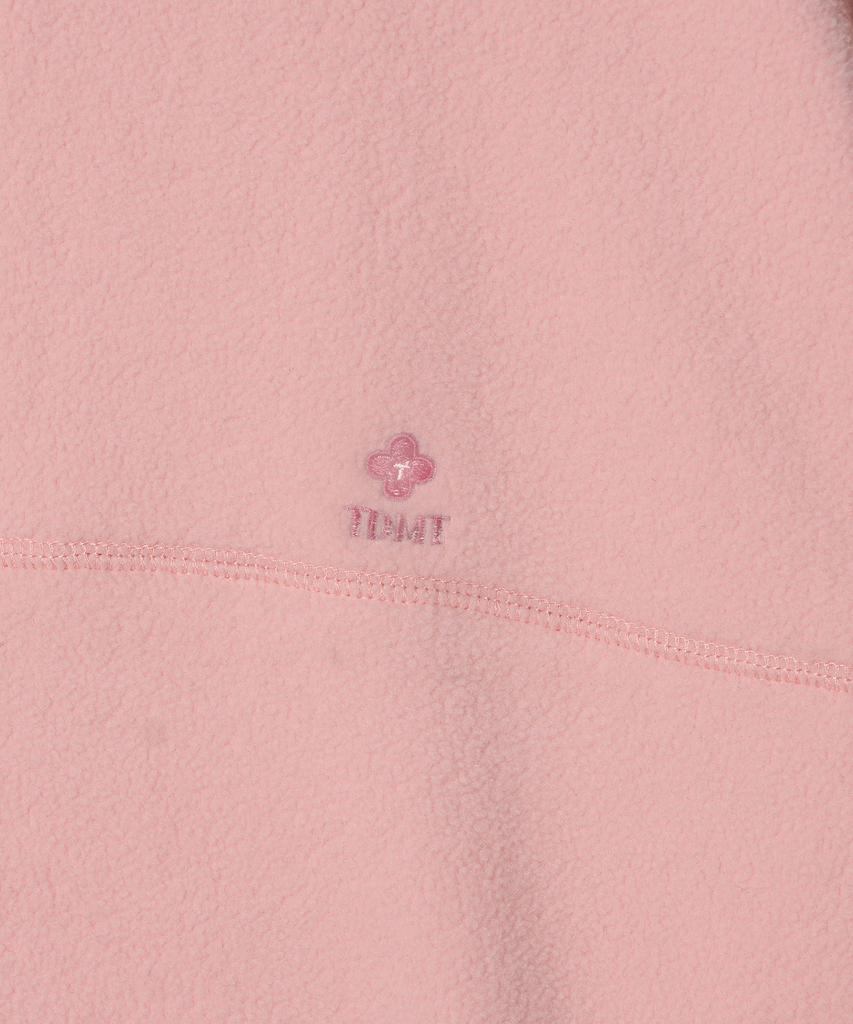 Ttudement Soft Fleece Half Zip-Up Pink