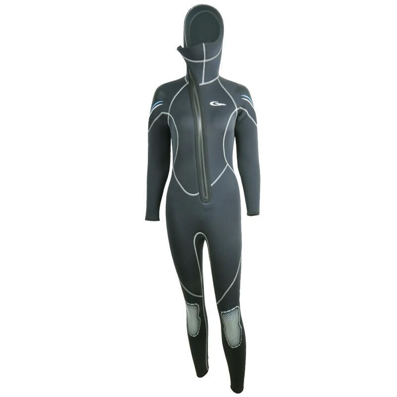 5mm Neoprene Hooded Wetsuit Men Women