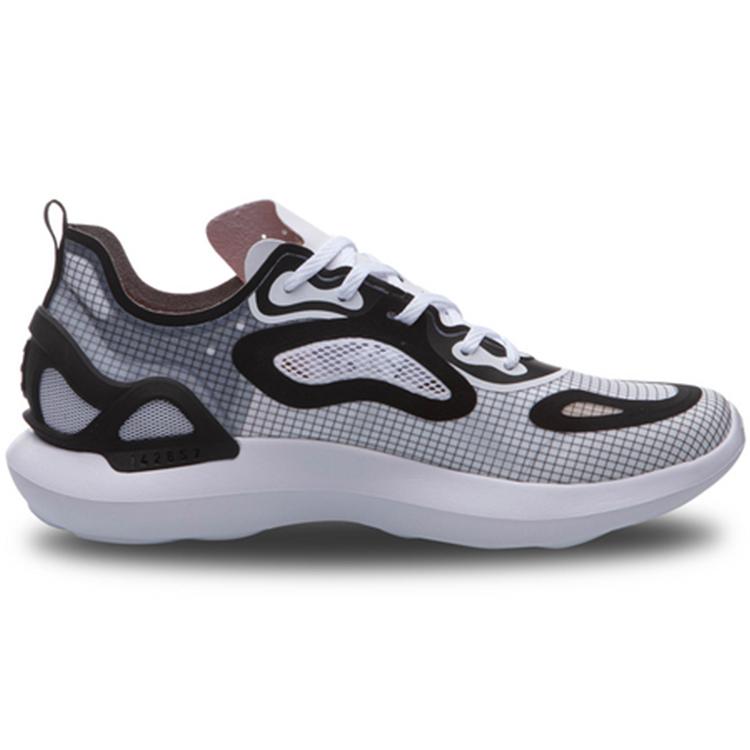 Li Ning Comet Cushioning Slip Resistant Low top Sports Casual Shoes Men's Black White AGLQ023-3