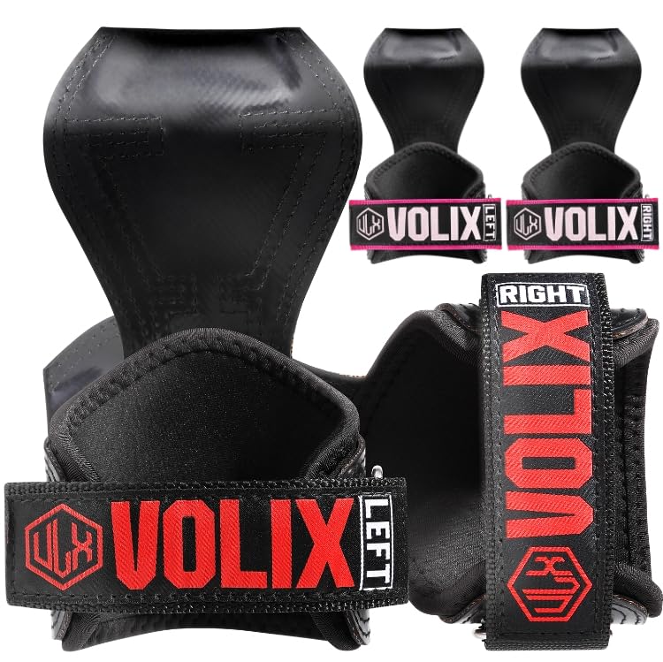 

от Noritoshi VOLIX Power Grip Pro тренировка мышц становой тяги запястья [Рекомендуется Mochida] [Без боли] Подтягивание (красный, большой)