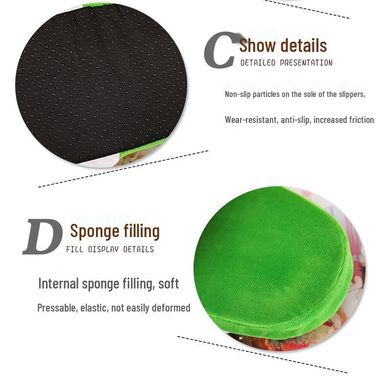 Venus Flytrap Mario Game-Inspired Warm Cotton Slippers