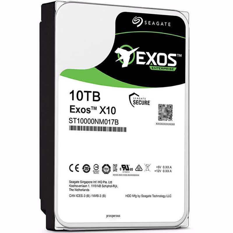 Seagate Exos 7E10 10TB Enterprise SATA Hard Drive