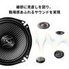 Pioneer TS-F1740-2 17cm Custom-Fit Coaxial 2-Way Speakers, High-Resolution Compatible, Carrozzeria