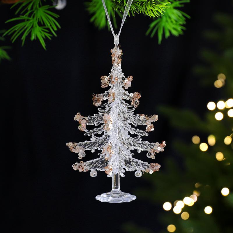 Kranz Schneeflocke Glockenklang Anhänger Weihnachtsdekorationen Weihnachtsbaum Hängender Schmuck