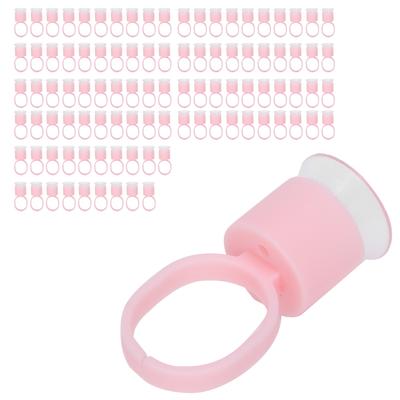 100 pcs Anneau Porte-Gobelet d'Encre de Tatouage Jetable Microblading Pigment Porte-Gobelet avec Éponge