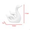 Ceramic Swan Figurines for Entryway Bookshelf Decoration
