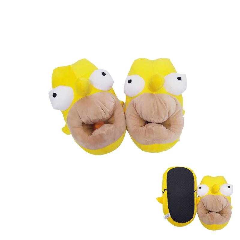 Simpson 3d Plush Slippers Warm Comfy And Cozy Winter Indoor Shoes