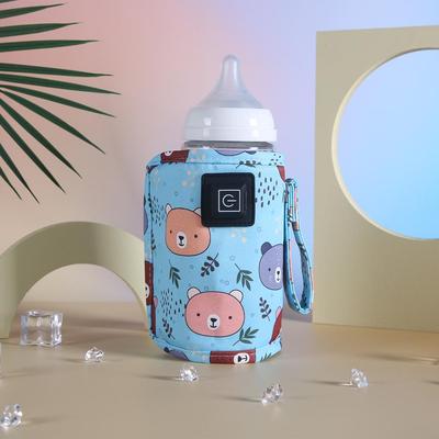 Scaldabiberon USB Cartoon a Tre Livelli di Temperatura: Manicotto Scalda Latte Portatile a Temperatura Costante per Bambini e Neonati, per Uso Domestico o all'Aperto.