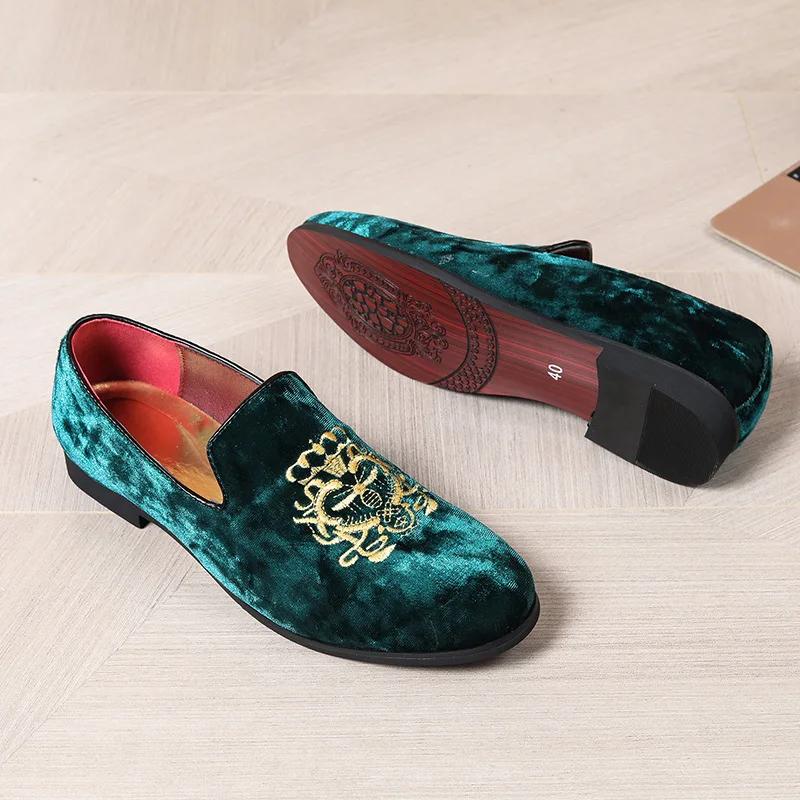 Men's Casual Shoes Spring and Autumn Fashion Men's Shoe Driving Shoes Red Soled Men's Casual Leather Shoes Loafers Men 47 48 49