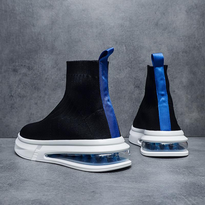 Men's Shoes Breathable Fly-woven Shoes Cloth Shoes Spring and Autumn Socks Shoes Casual Trendy Shoes Fashion Wenzhou Shoes Shake Fast Live Stream