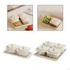 Candy Nut Serving Bowl Divided Dishes Removable Decorative Snack Platter Dried Fruit Tray