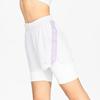 Li Ning Fitness Series Quick-Dry Color Block Letter Loose Sports Shorts Women Shorts Light-Mist-Purple AKSS356-3