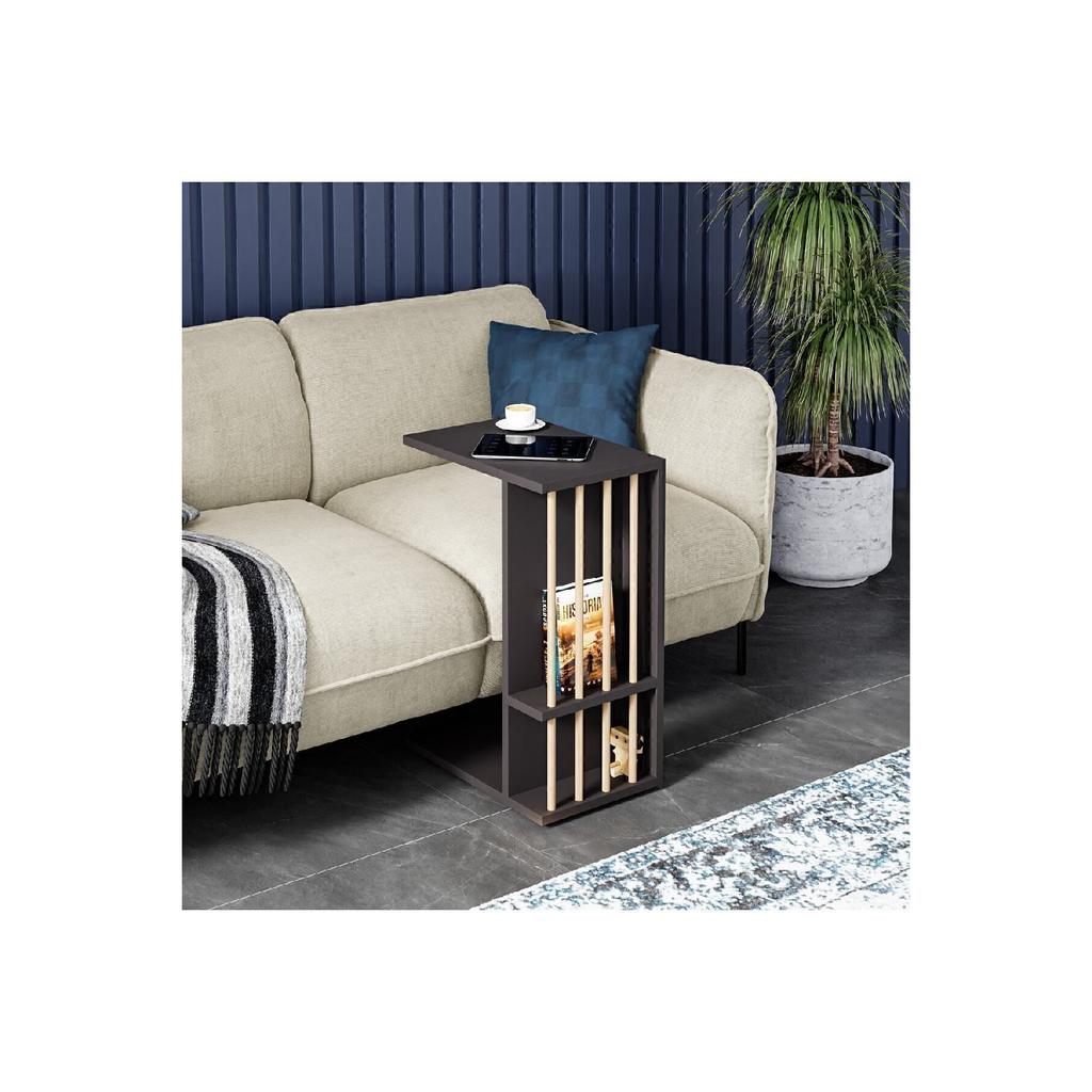 Wheeled Side Table Sofa Table C Coffee Table Nesting Coffee Table Serving Table - White