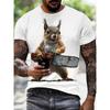 Cute T-shirts For Men And Women Funny Pet T-shirts Men's Squirrel Men's Clothing Animal Pattern Cute Pattern Tops