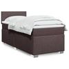 VidaXL Slat Bed Base with Mattress Dark Brown 100x200 Cm, Bed, Platform Bed, Panel Bed, Furniture of 3288095