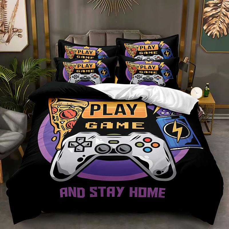 Imprimare tehnologică de modă, imprimare digitală 3D, lenjerie de pat, huse de plapapă, fețe de pernă, seturi din trei piese