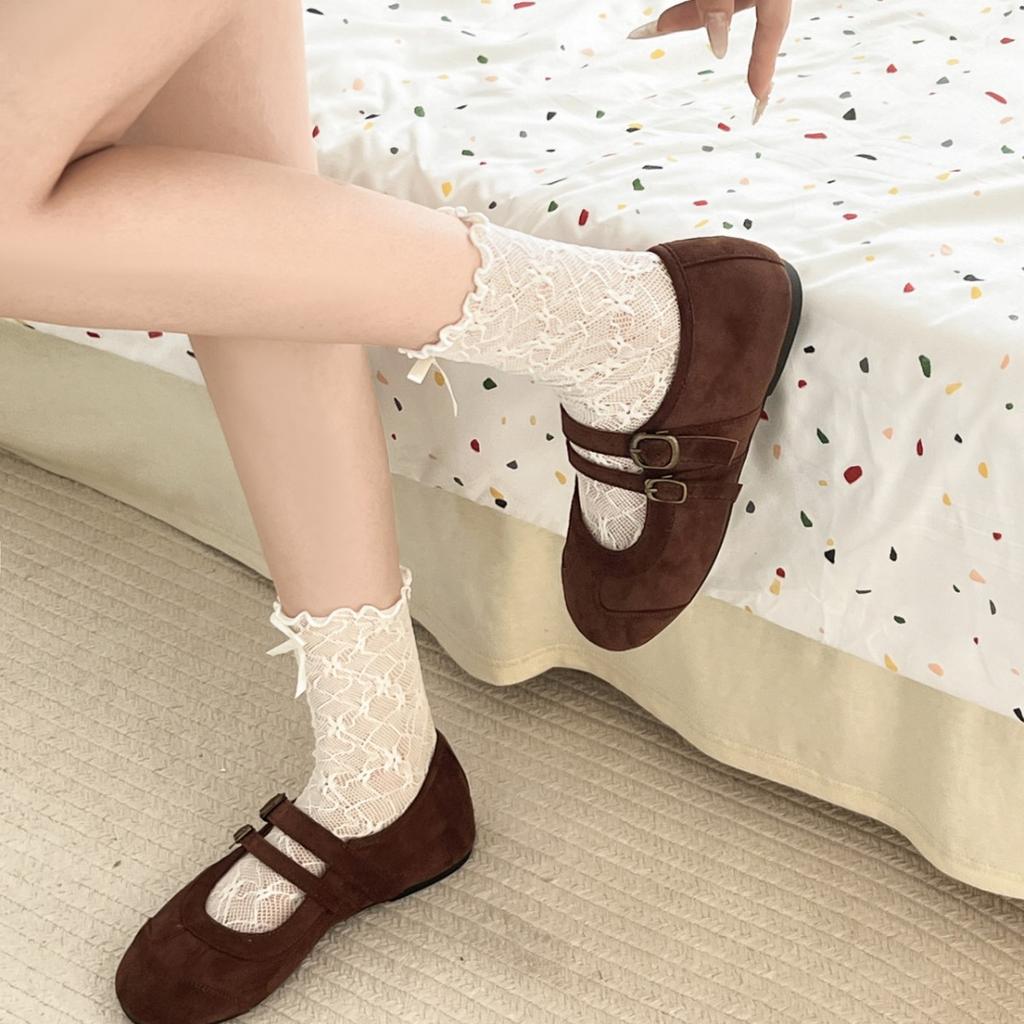 Flat-bottomed Temperament Mary Jane Shoes Women's 2025 Autumn New Popular Fashion Versatile Single Shoes French Gentle Birkenstocks