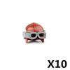 Military Soldier Figure Helmet Building Block Motorcycle Racing hat Cape cap Building Block Weapon Accessories Gift Toy Kid J052