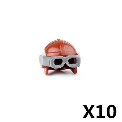 Military Soldier Figure Helmet Building Block Motorcycle Racing hat Cape cap Building Block Weapon Accessories Gift Toy Kid J052