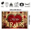 Romantic Red Rose Heart Backdrop,Floral Wall Decor Photography Background for Photo Booths,Parties,Wedding Decorations