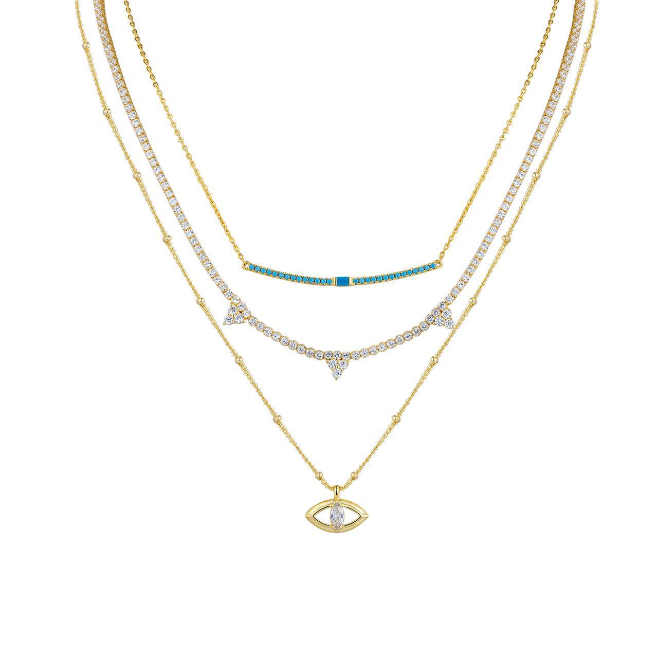 

Французский дизайнерский минималистичный многослойный чокер-цепочка на ключицу для женщин золотой