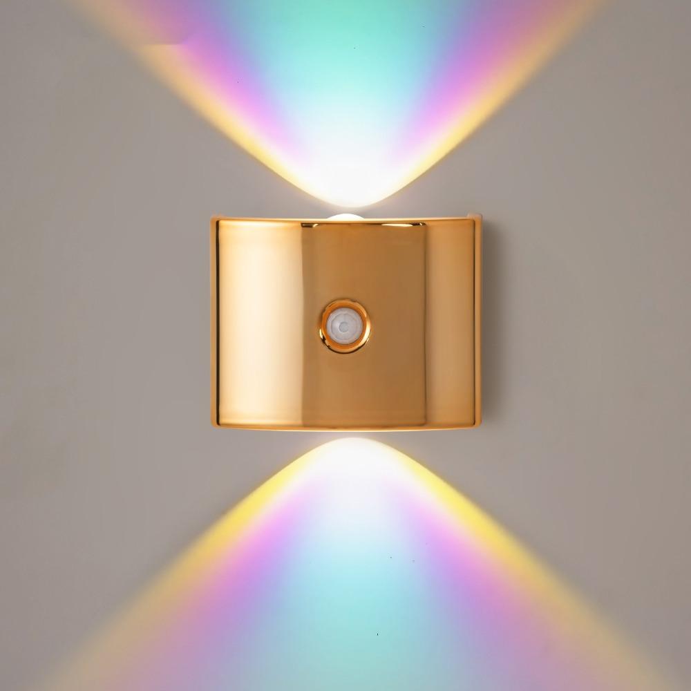 Magnetic Installation LED Induction Wall Lamp PIR Sensor Wall Sconce Bedroom Night Light