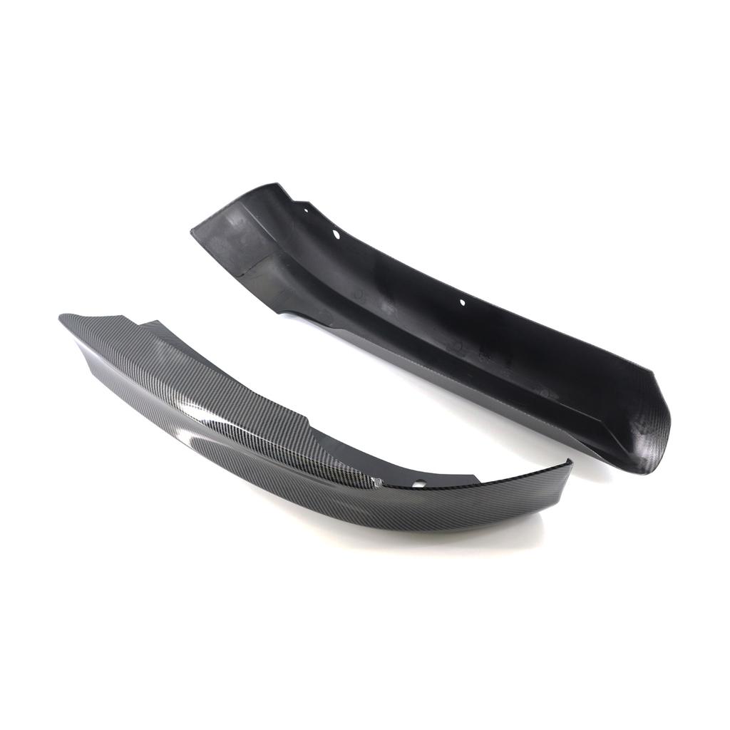 Carbon Fiber Look Car Front Bumper Lip Splitter Winglets Flaps Apron Guard For BMW 3 Series E90 325i 335i Sedan LCI
