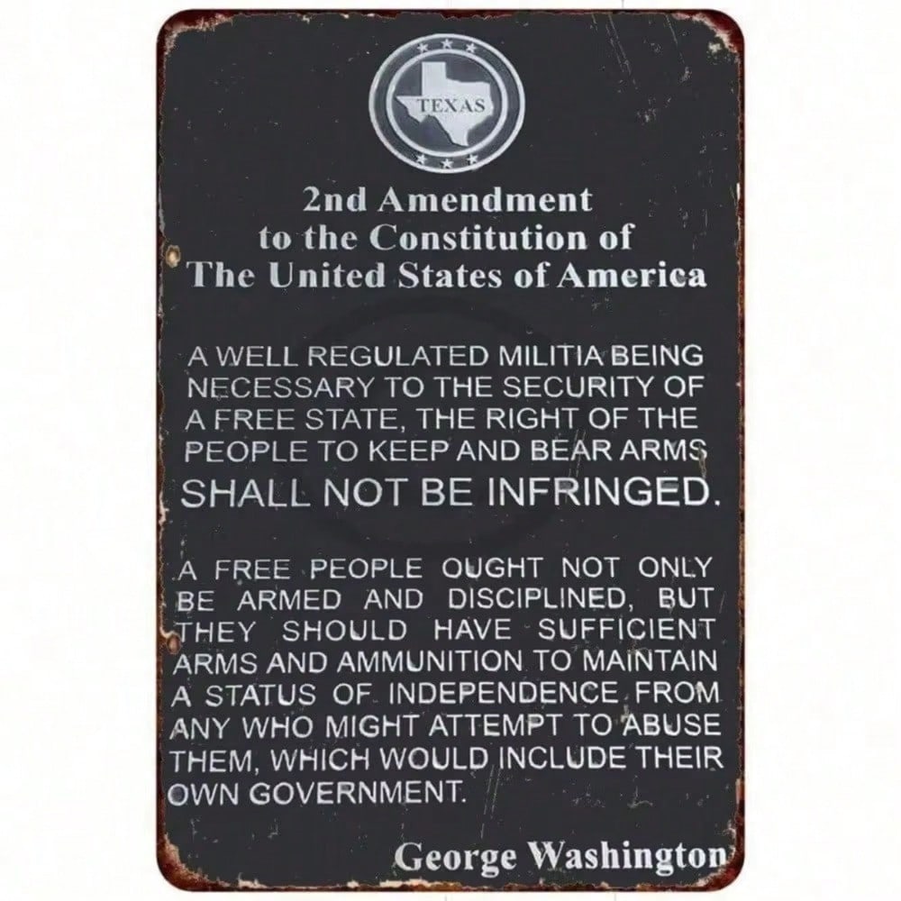 

Vintage George Washington US Historical Quote Tin Metal Sign Wall Art Home Man Cave American Patriotic Decor різнокольоровий