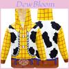 Woody Zipper Hoodie Sweatshirt Soft Eye-catching Toy Story Costume For Kids