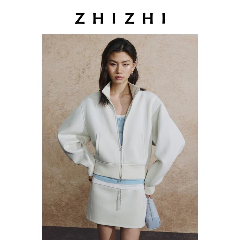 

Zhizhi Guolongmen Stand-up Collar Air Layer Loose Fit Sweatshirt Jacket XS
