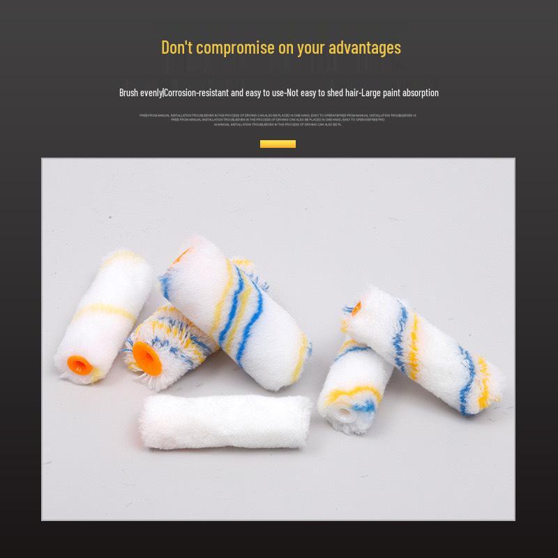 Little Finger 4-Inch & 9-Inch Latex Paint Roller Brush for Corners