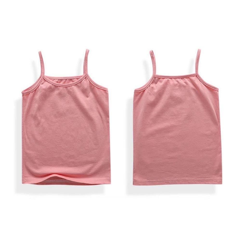 Dziewczęcy gładki top na ramiączkach bez rękawów