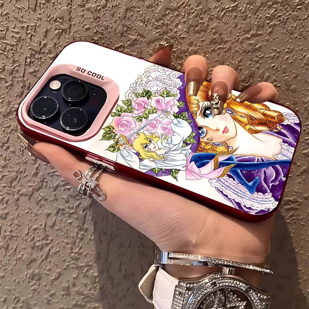 

Rose Of V-Versailles Lady Oscar Phone Cases For IPhone 17 16 15 14 13 12 11 Plus Pro Max Colorful Case iPhone 16 plus