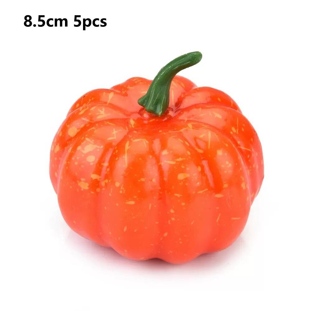 5PCS Foam Foam Pumpkin Mini Size Halloween Decorate Pumpkins Artificial Pumpkin For Halloween
