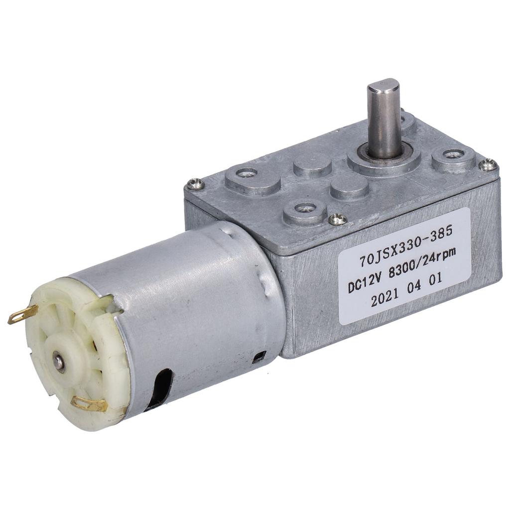 DC12V 24RPM Turbo Worm Geared Motor Speed Reduction Electric Motor for Window Door Opener Mini Winch