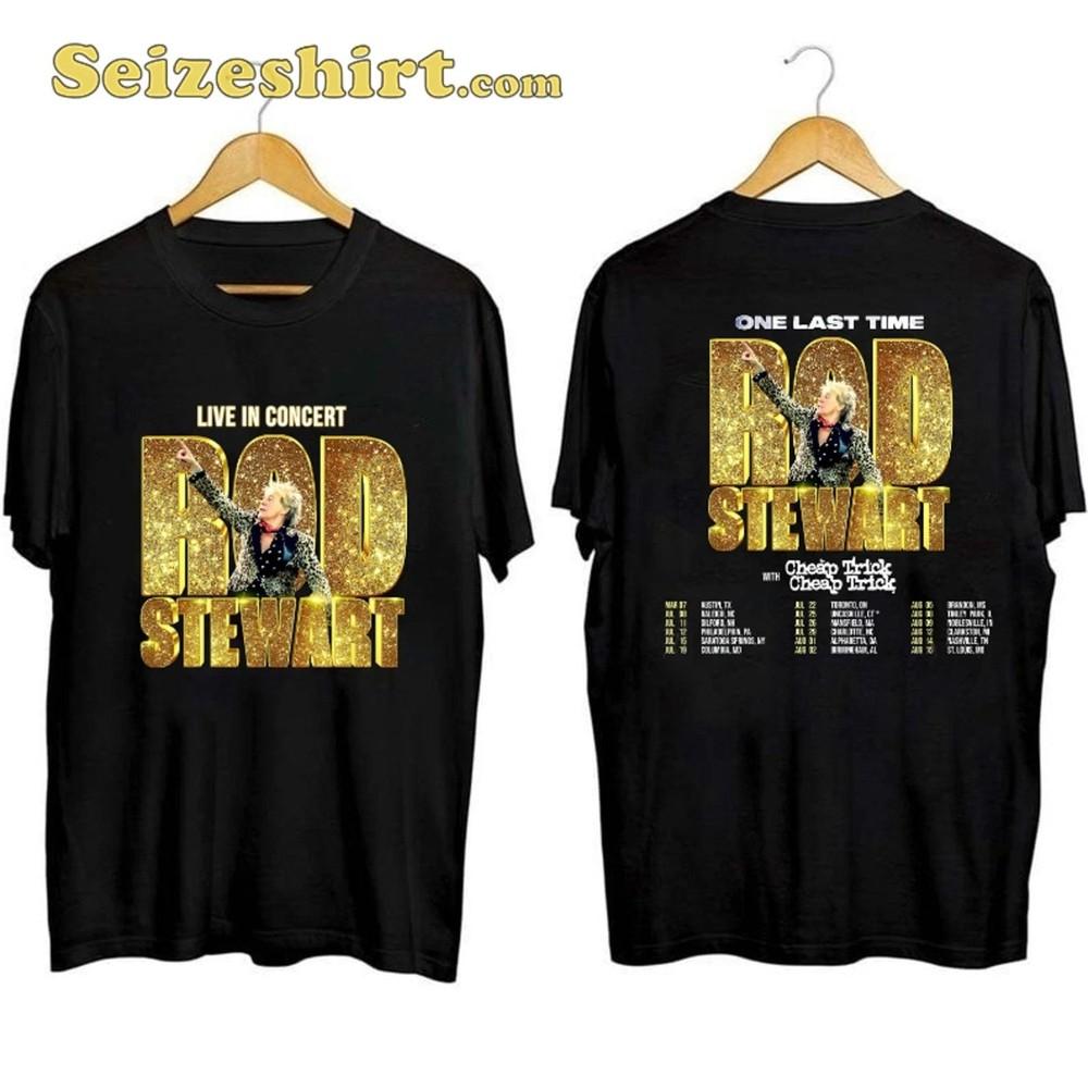 Comfort Colors Rod Stewart One Last Time Tour 2025 Concert T-Shirt Size S-5XL Unisex T-Shirt XXXXL
