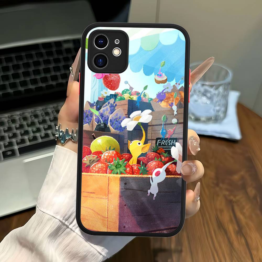 Classic Animation PIKMIN Phone Case For IPhone 16 15 14 Plus 15 13 12 11 Pro Max X XS MAX Matte Cover
