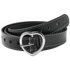 Fashion Heart Buckle Belt for Women Cool Subcultures Hollowed Waist Belt for Teens Girl PU Leather Women Belt Jeans Belt