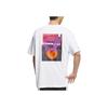 adidas Graphic Play Basketball Letter Print Sport Round Neck Short Sleeve Drop Shoulder T-Shirt Men Tops White JD6402