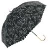 Because Long Umbrella PU Line Flower BK B-945325