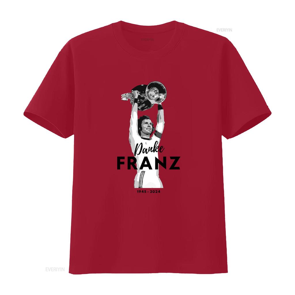 Franz Beckenbauer Tribute T Shirt Thank You 1945 2024 Commemorative Design Vintage Washed Versatile Designer Clothes Stylish