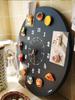 Magnetic Blackboard Wall Clock - DIY Artistic Home Decor for Living Room & Bedroom