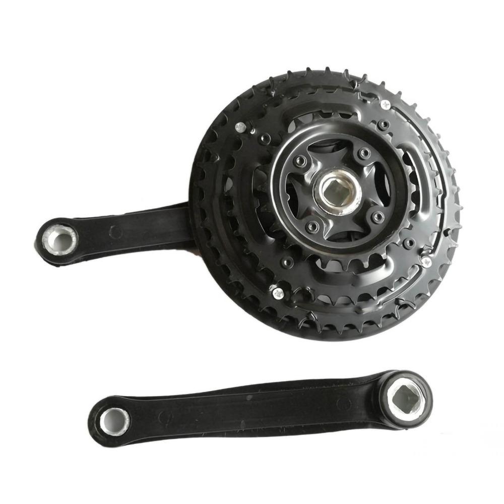 Pedivella Mountain Bike 42T 3 Corone Pedivella Ferro Pedivella Bici Disco Pignone Bici Resistente Biciclette da Strada