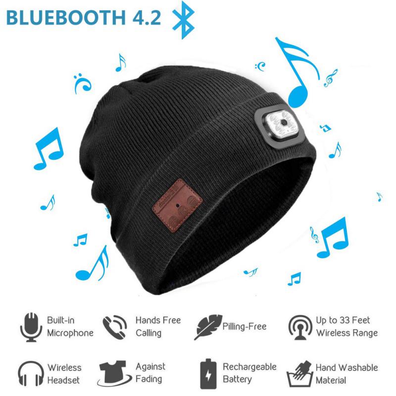 Wireless Bluetooth Cap LED Lighting Hat 