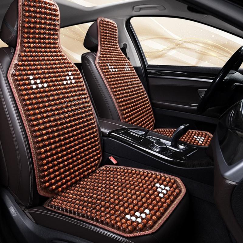 Ventilated Wooden Bead Chair Mat Color Option Durability Handmade Seat Pad Chair Cushion For Furniture Vehicle