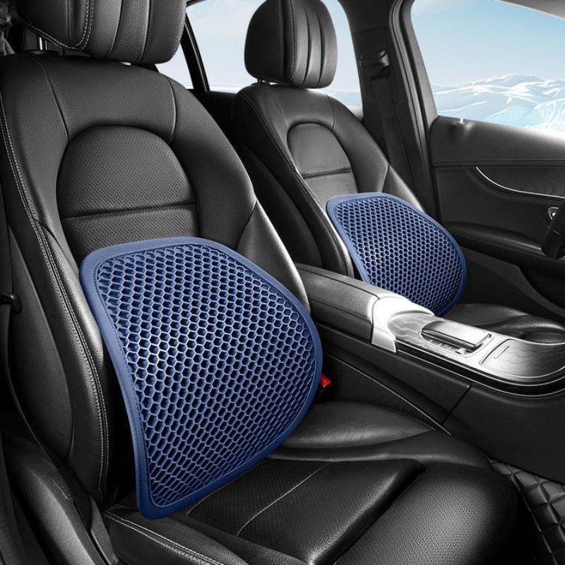 1/2Pcs Honeycomb Design Gel Cushion Breathable, Soft And Easy To Clean Provides Comfortable Support Elastic Gel Car Seat Cushion