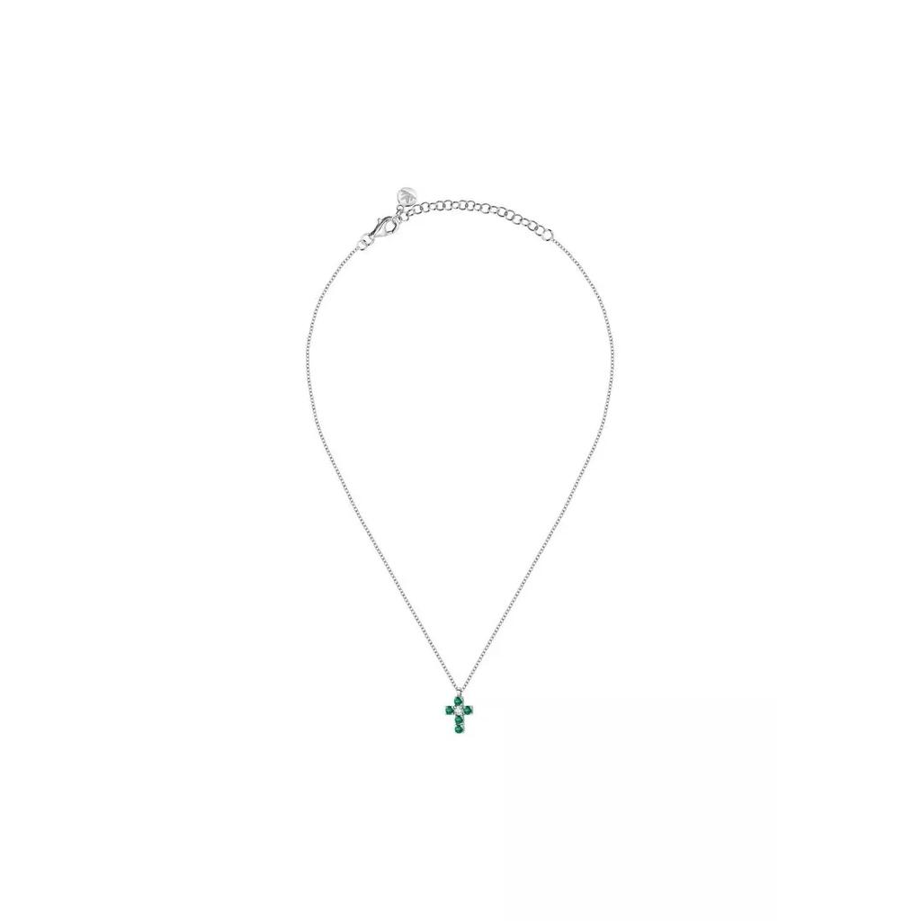 Morellato Tesori Necklace With Green Cross SAIW214 For Women