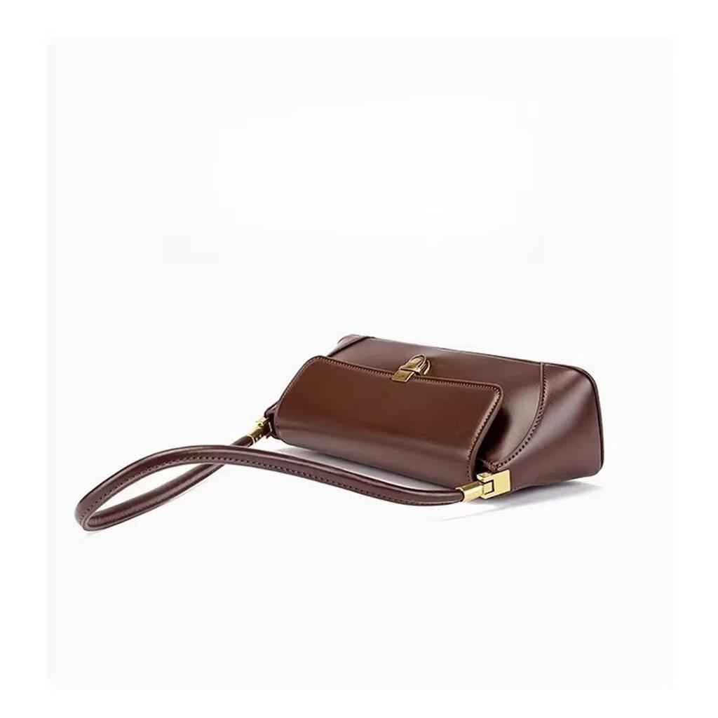 Textured Fashion Retro Baguette Underarm Bag Versatile Shoulder Messenger Bag Trendy